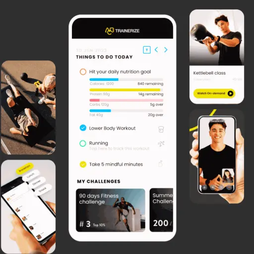 Coaching en ligne Des iimages d'applications concernant le coaching en ligne